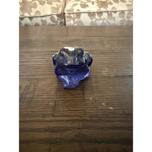 Vintage Fenton Purple Amethyst Glass Hand-Painted Frog - Picture 2 of 7